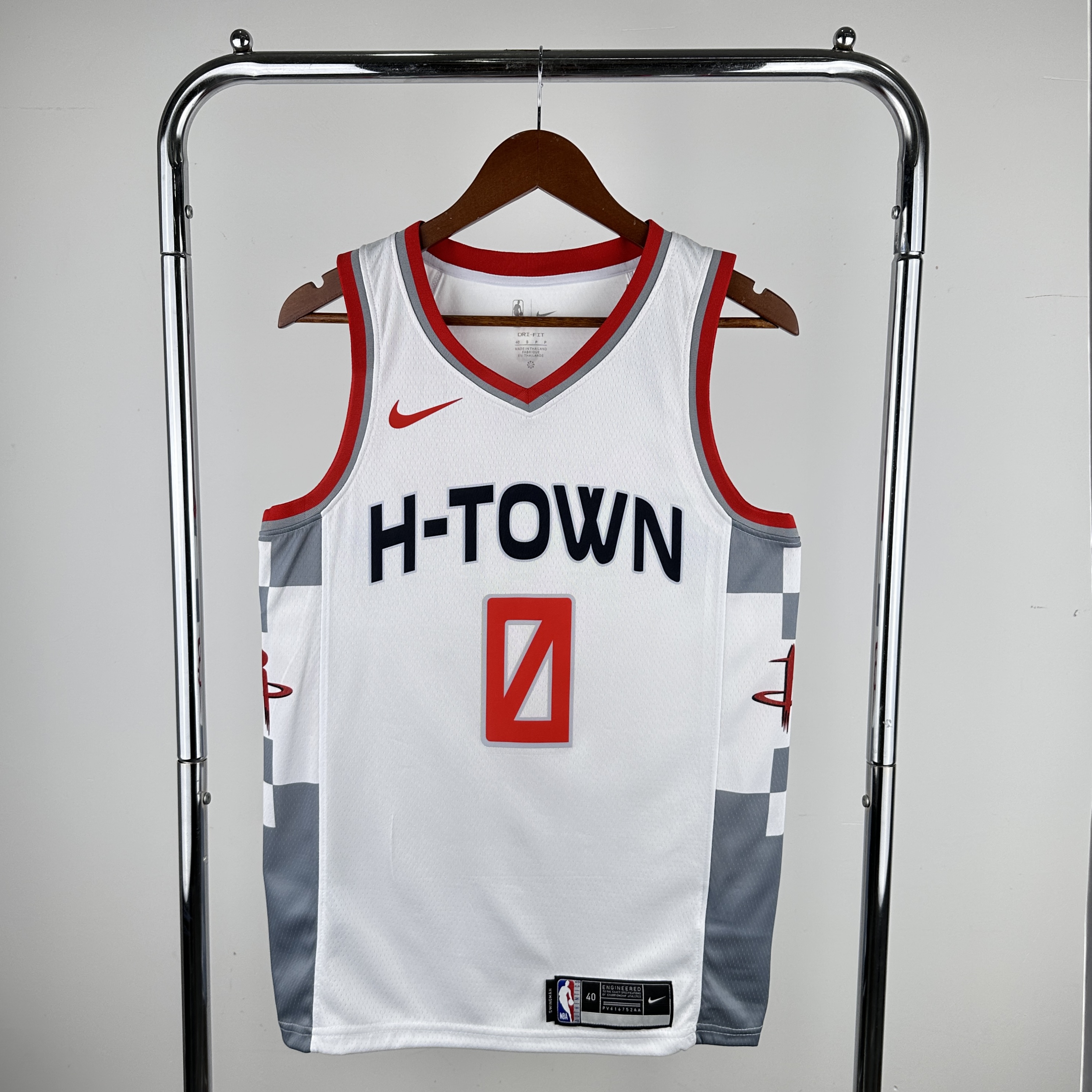 Men Houston Rockets #0 Westbrook White City Edition Nike 2024 NBA Jersey